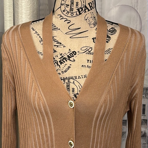 NWT Rio & Rian Ribbed Cardigan Sweater - Picture 2 of 7